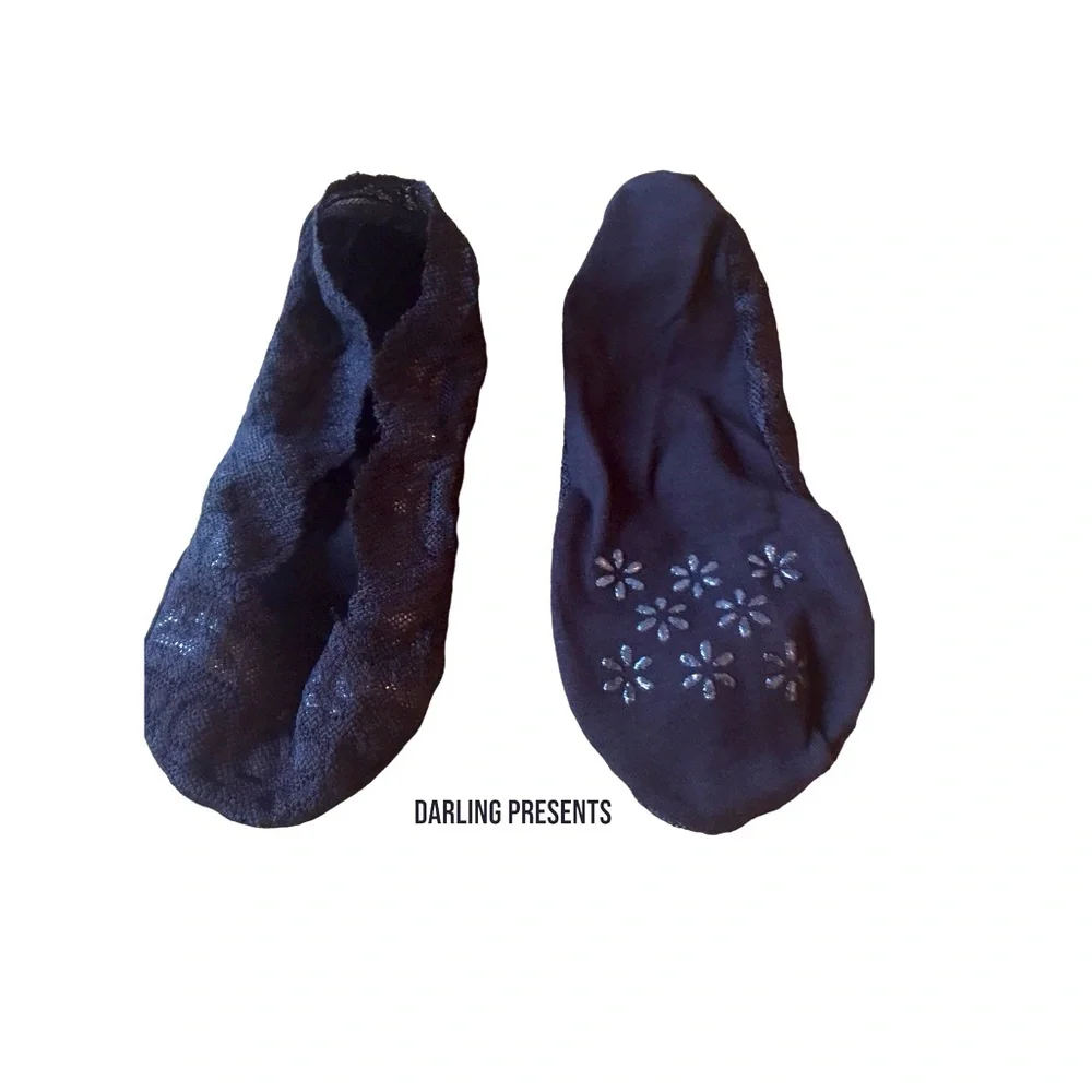 Lace Stay In Place Socks Women Color Black Size OS